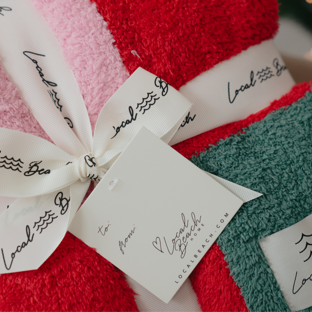 Mixed Check Holiday Cozy Luxe Home Blanket