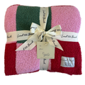 Mixed Check Holiday Cozy Luxe Home Blanket