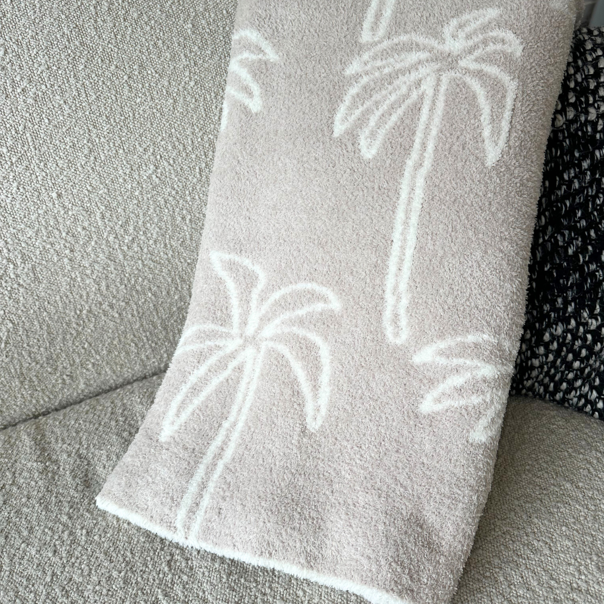 Multi Palm Tree Luxe Home Blanket