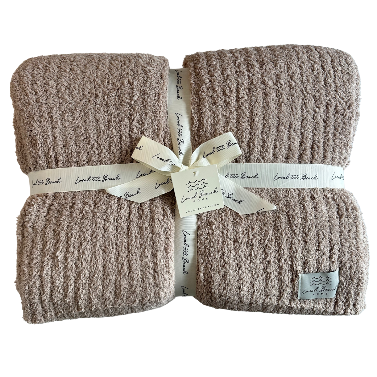 King Size Solid Ribbed Luxe Cozy Family Blanket