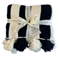 Striped Luxe Home Blanket with Tassels