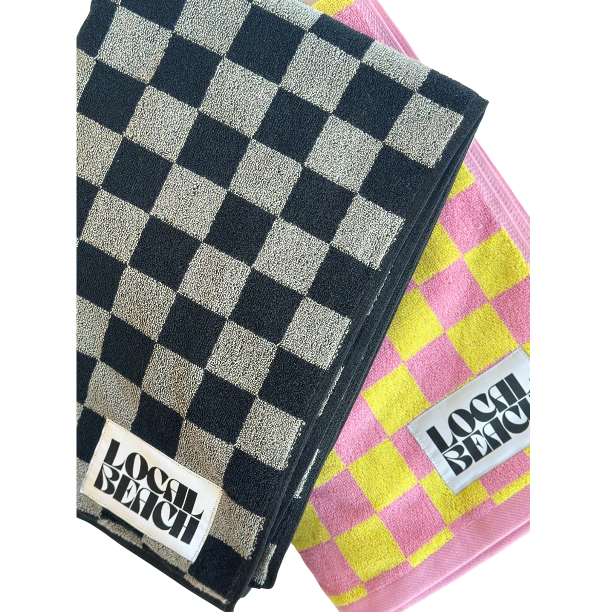 Checker Beach & Bath Towel