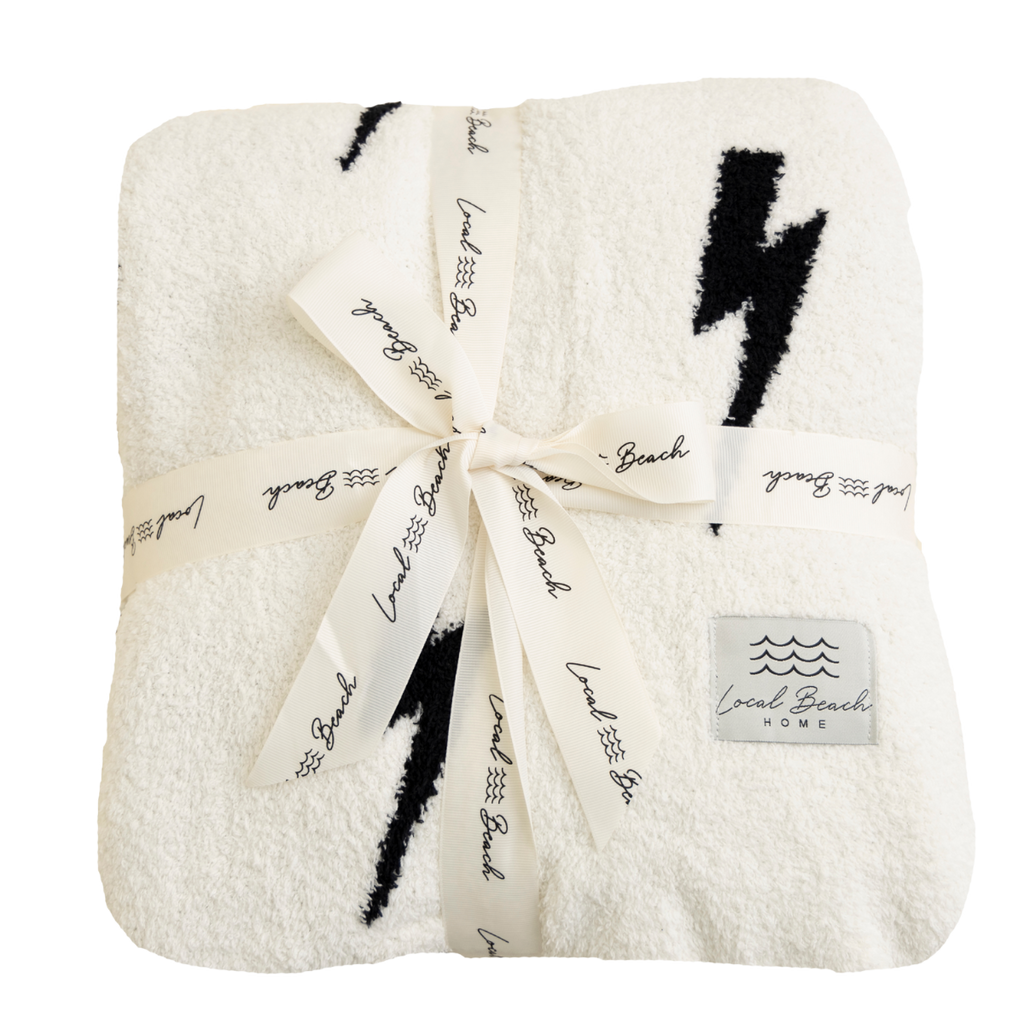 Lightning Bolt Luxe Home Blanket