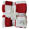 Red/Creme Checker Cozy Luxe Home Blanket