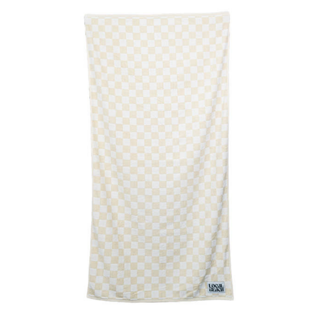 Checker Beach & Bath Towel